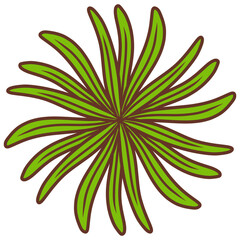 green floral vector illustration