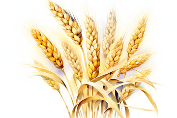 Breathtaking display of golden wheat stalks gracefully swaying in the breeze, evokes the essence of nature&rsquo;s bounty, a symbol of harvest and sustenance, reverberating with life.