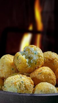 Fried ball of cod