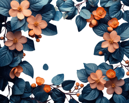 Floral frame design