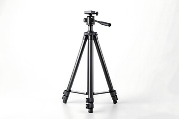 A high-resolution photo of a mobile tripod, isolated on a clean white background with soft studio lighting