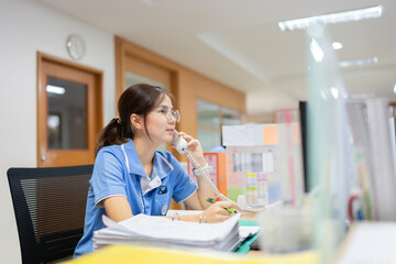 The female employee spilled coffee on an important business document, but luckily, a digital copy...