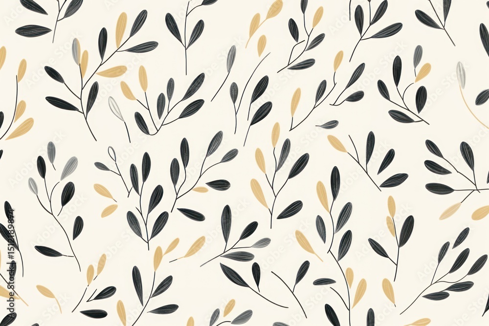 Poster plant tree pattern line backgrounds.
