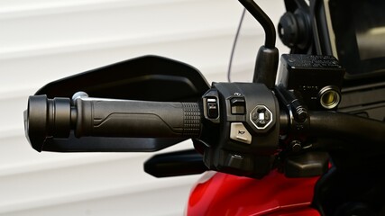 Motorcycle Handlebar controls.