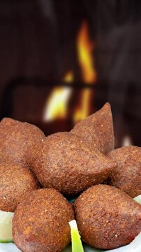 Fried quibe, Brazilian snack food, Fried kibbeh