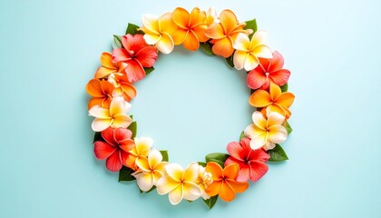 Obraz premium wreath of autumn leaves