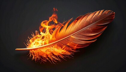 feather on fire