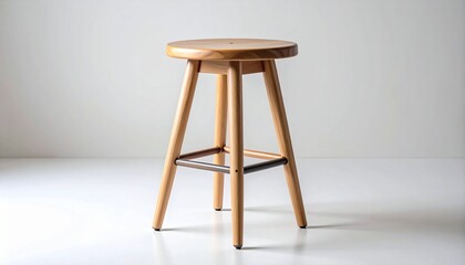wooden chair isolated on white