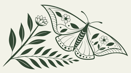 butterfly on a white background