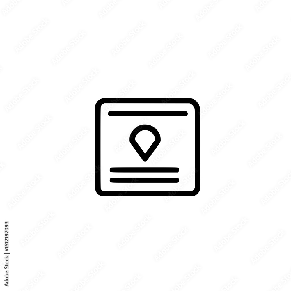 Poster vector icon for web site