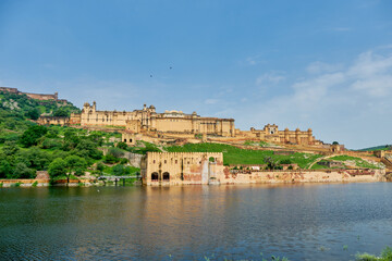 Obraz premium Amber fort at Jaipur, Rajasthan, India