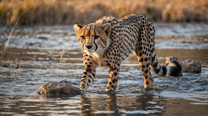 cheetah in the forest