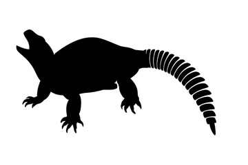 silhouette of a dinosaur