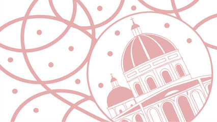 vector illustration of an abstract background with hearts