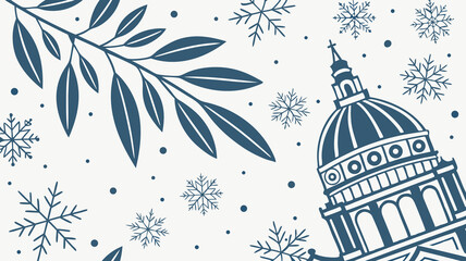 vector illustration of a winter background