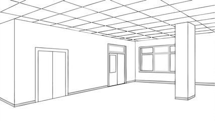 3d render of modern building