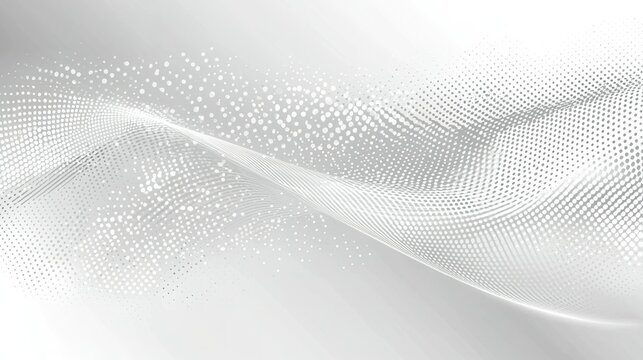 Abstract silver wave design