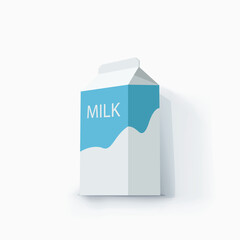 a milk carton package on white back