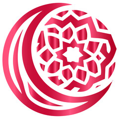 An abstract Islamic ornamentation woven into radiant geometric perfection art