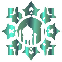 Obraz premium The divine glow of golden symmetry infused into luxurious mandala art