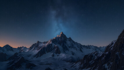 A star chart on a mountain. Ultra realistic night sky projection. Stunning celestial view in nature. Explore astronomy in the great outdoors.