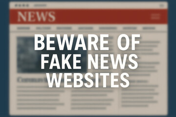 A warning about the dangers of misinformation on the internet, emphasizing the need for critical thinking when consuming news from various sources.