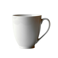 Stock photo of a white ceramic coffee mug for tea isolated on black background kitchenware drinkware cup mm on transparent background