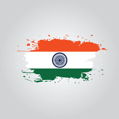 Flag of India with vector art