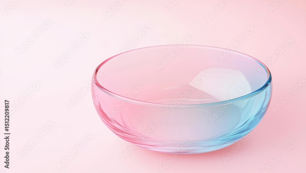 Aufkleber the digital rendering of gradient transparent curved glass showcases a breathtaking digital represen