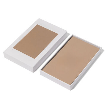 Modern and minimal affirmation card box design with no text or logo