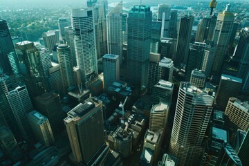 Pixel Perfect Picture of Central Business District Aerial View in Sydney