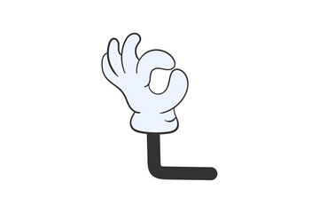 Png animation cartoon foot arm leg movement white illustration character glove fun gesture emotion approval wrist cute comic mascot signal pose various touch language isolated

