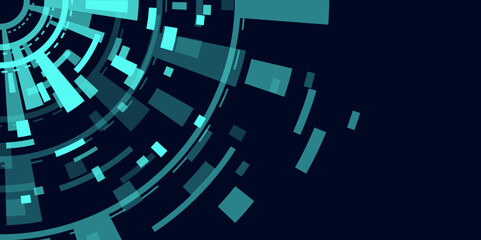 Abstract Futuristic Tech Background in Blue – Sci-Fi Cyber Technology Wallpaper for Business and Digital Use.