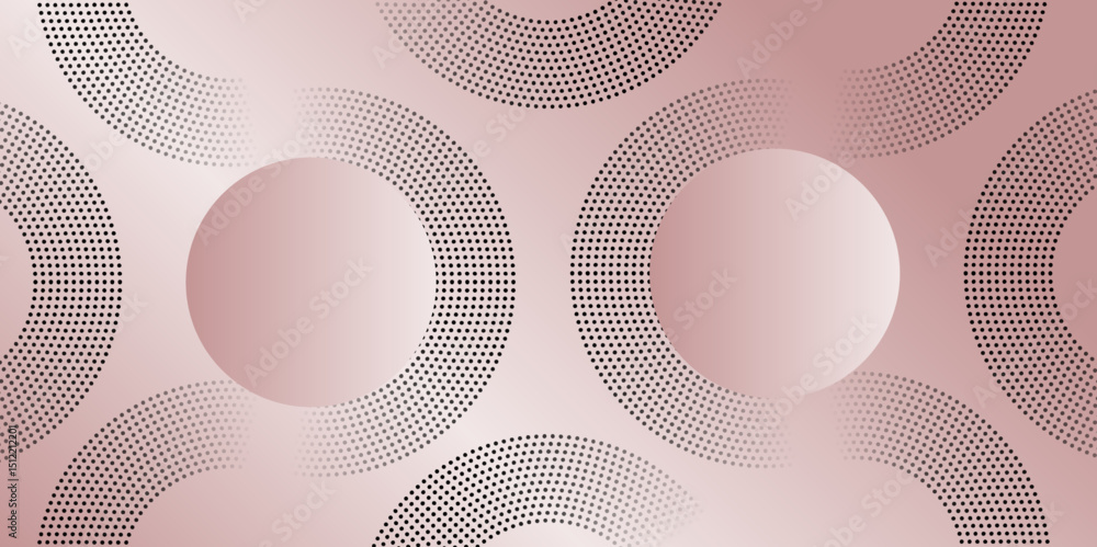 Poster abstract blush pink background with circular pattern – soft minimal vector design.