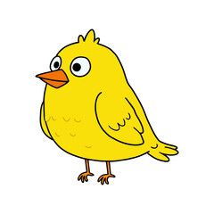 ILLUSTRATION OF A LITTLE YELLOW BIRD