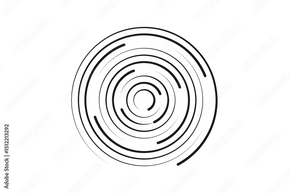 Poster png concentric shape black twirl motion icon frame background round object artistic image spiral lin