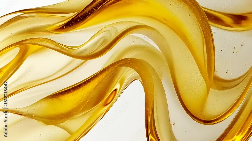 Poster golden amber fluid motion visuals - dynamic abstract waveform backgrounds