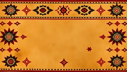Native American Heritage Month, International Day of the World's Indigenous Peoples or Native American Day. Background, traditional colors.	Southwest western design style in a seamless repeat pattern.