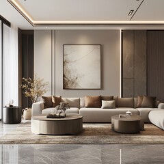 Modern minimalist living room