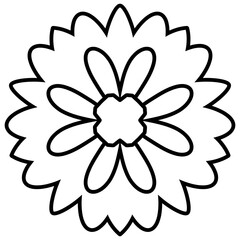 flower pattern vector icon