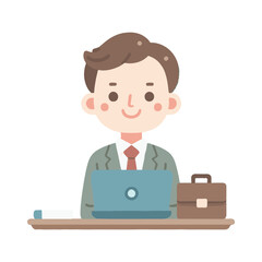 
illustration design of a manager