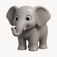 Naklejka premium Cute cartoon elephant illustration.