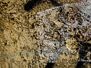 Grunge asphalt or concrete wall as background frame