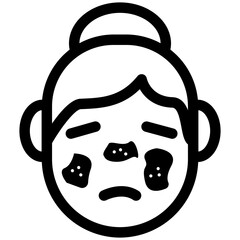 Rosacea Skin Condition Icon