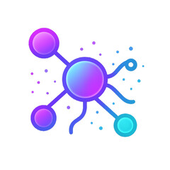 Futuristic Neural Network Icon
