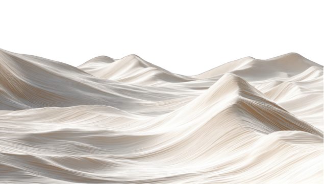 Abstract, undulating, light beige, flowing, textured landscape