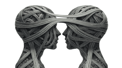 Interconnected Minds: Conceptual Illustration of Communication and Understanding