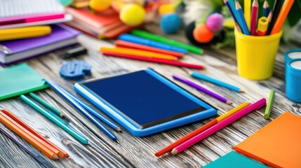 A teacher planning lessons to incorporate technology into classroom activities