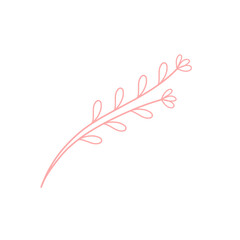 Simple minimalist flower illustration design. Minimalist flower illustration set. Minimalist flower line art design