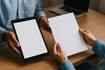 Digital and paper data analysis